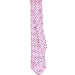 E.Marinella CRAVATTA SARTORIALE EXTRA LONG IN SETA ROSA Microfantasia fiore Hot