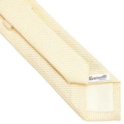 E.Marinella CRAVATTA SARTORIALE GIALLA In garza di seta Discount
