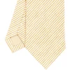 E.Marinella CRAVATTA SARTORIALE IN LINO E COTONE GIALLA Rigata Outlet