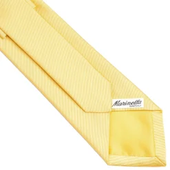 E.Marinella CRAVATTA SARTORIALE IN SETA JACQUARD GIALLA Tinta unita Hot