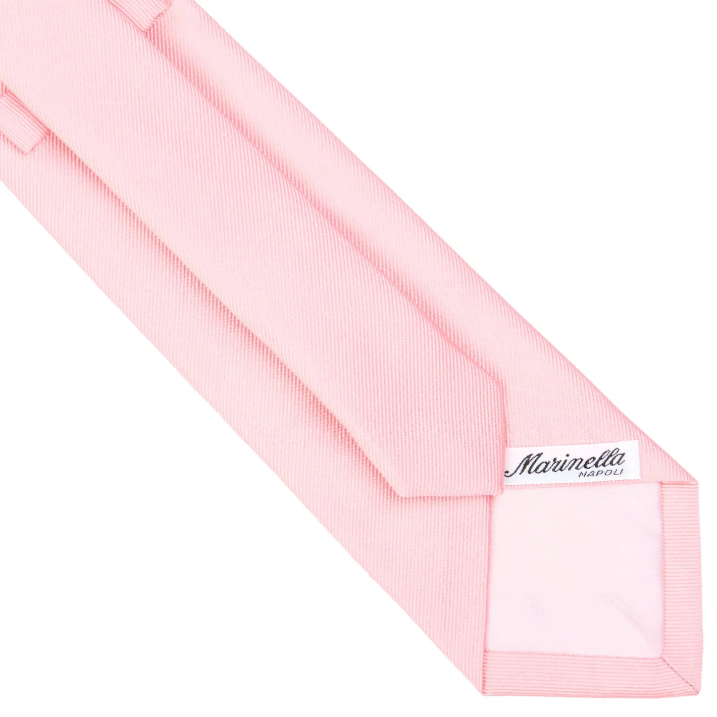 E.Marinella CRAVATTA SARTORIALE IN SETA JACQUARD ROSA Tinta unita Sale
