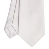 E.Marinella CRAVATTA SARTORIALE IN SETA JACQUARD GRIGIO CHIARO Tinta unita Clearance