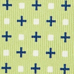 E.Marinella CRAVATTA SARTORIALE 9 PIEGHE IN SETA VERDE CHIARO Microfantasia fiore Online