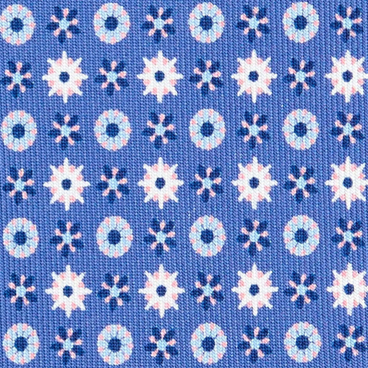E.Marinella CRAVATTA SARTORIALE 9 PIEGHE IN SETA AZZURRO POLVERE Microfantasia fiore Discount