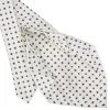 E.Marinella CRAVATTA SARTORIALE 9 PIEGHE IN SETA BIANCA Microfantasia fiore Hot