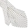 E.Marinella CRAVATTA SARTORIALE 5 PIEGHE IN SETA BIANCA Microfantasia fiore Clearance