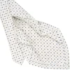 E.Marinella CRAVATTA SARTORIALE 7 PIEGHE IN SETA BIANCA Microfantasia fiore Online