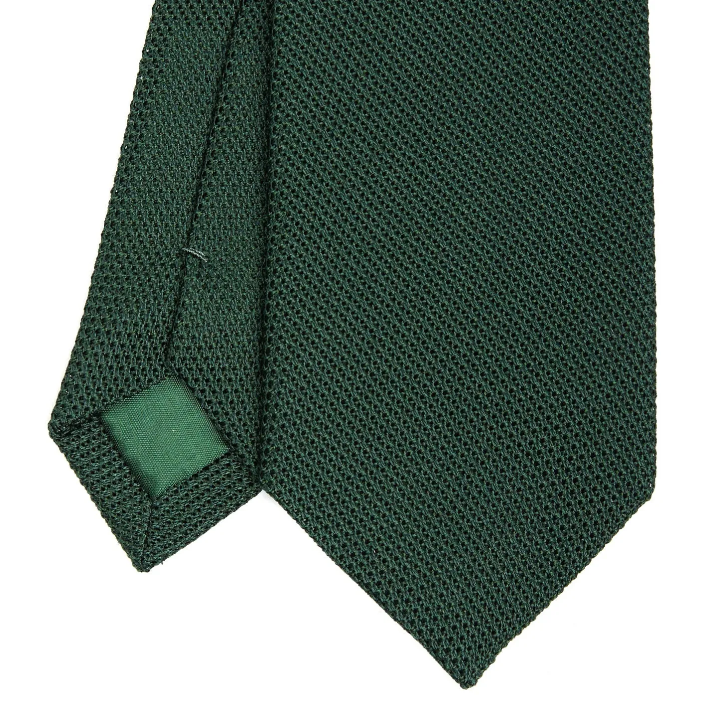 E.Marinella CRAVATTA SARTORIALE VERDE SCURO In garza di seta Outlet