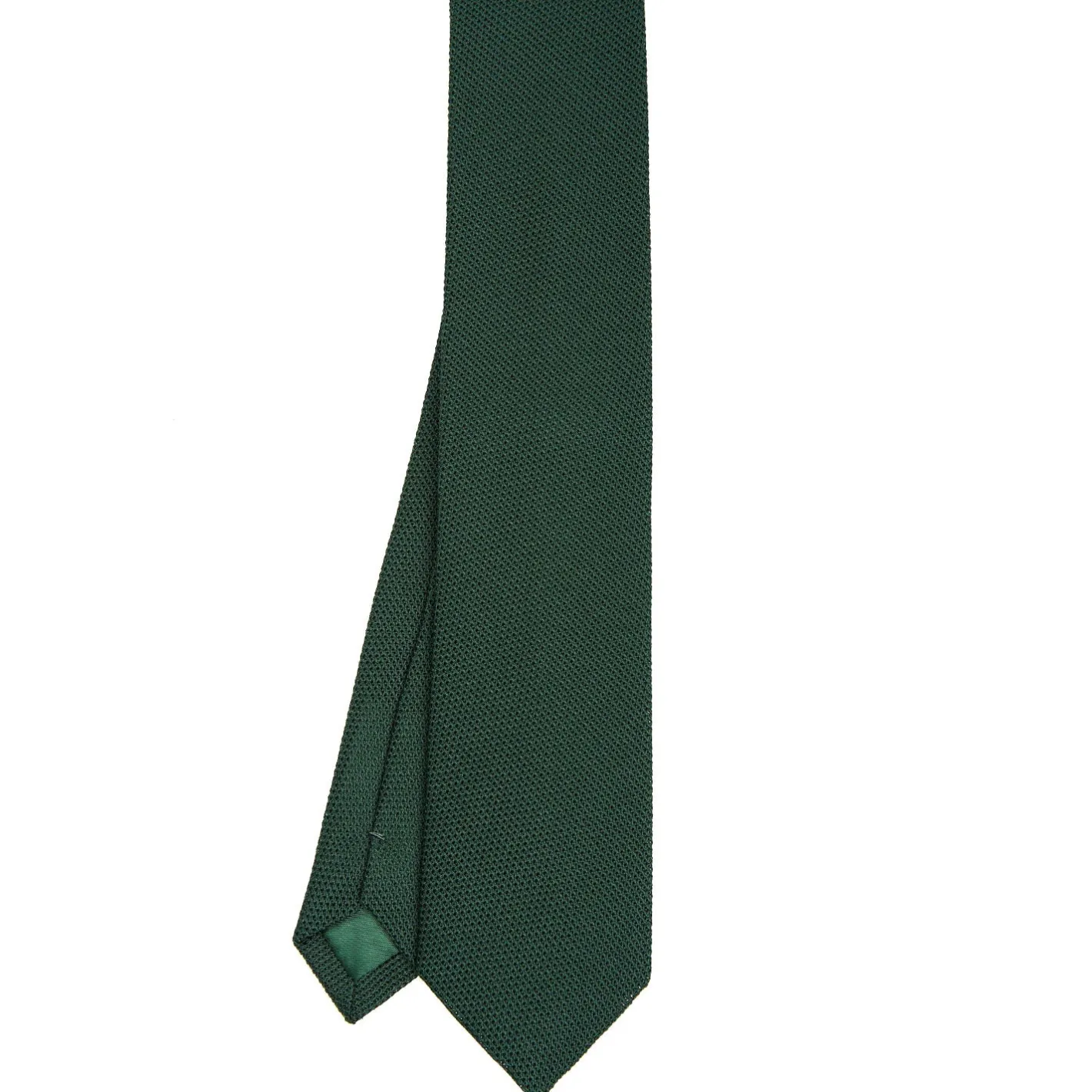 E.Marinella CRAVATTA SARTORIALE VERDE SCURO In garza di seta Outlet