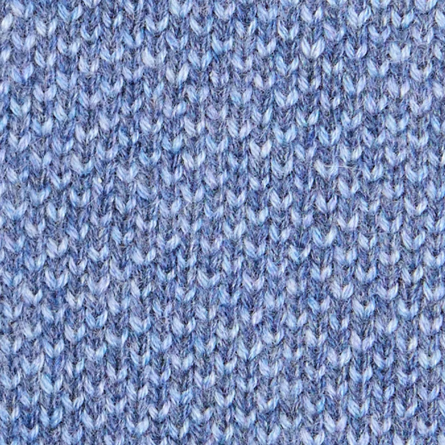 E.Marinella CRAVATTA TRICOT IN CASHMERE AZZURRO POLVERE Tinta unita