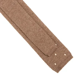 E.Marinella CRAVATTA TRICOT IN CASHMERE BEIGE Pois bianco Outlet