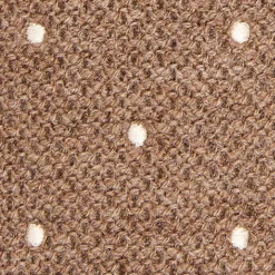 E.Marinella CRAVATTA TRICOT IN CASHMERE BEIGE Pois bianco Outlet
