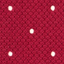E.Marinella CRAVATTA TRICOT IN CASHMERE BORDEAUX Pois azzurro Outlet