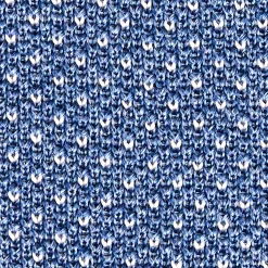 E.Marinella CRAVATTA TRICOT IN SETA AZZURRO POLVERE Microfantasia geometrica