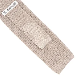 E.Marinella CRAVATTA TRICOT IN SETA BEIGE Pois blu Online