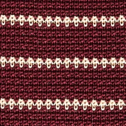 E.Marinella CRAVATTA TRICOT IN SETA BORDEAUX Rigata Best