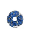 E.Marinella ELASTICO PER CAPELLI IN SETA BLU Lucky elephant Clearance