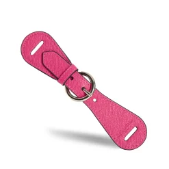 E.Marinella FERMAFOULARD IN PELLE FUCSIA Con fibbia argentata Best