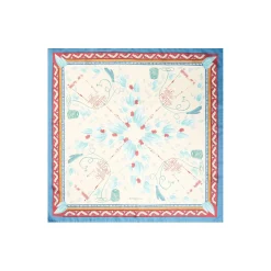 E.Marinella FOULARD BEIGE IN SETA E ORANGE FIBER Collezione orange fiber Discount