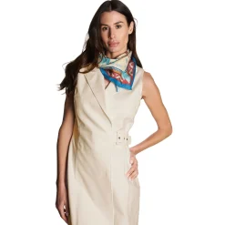 E.Marinella FOULARD BEIGE IN SETA E ORANGE FIBER Collezione orange fiber Discount