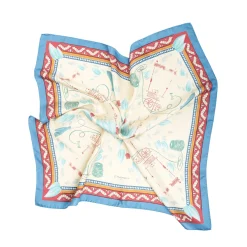 E.Marinella FOULARD BEIGE IN SETA E ORANGE FIBER Collezione orange fiber Discount