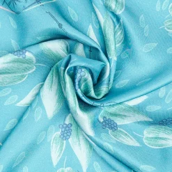E.Marinella FOULARD BLU IN SETA E ORANGE FIBER Collezione orange fiber