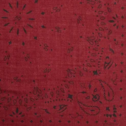 E.Marinella FOULARD IN LANA, CASHMERE E SETA 65 BORDEAUX Paisley Sale