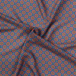 E.Marinella FOULARD IN LANA, CASHMERE E SETA 65 BLUArchivio inspiration 1939 Clearance