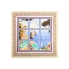 E.Marinella FOULARD IN SETA 90 BEIGE I faraglioni di capri Clearance