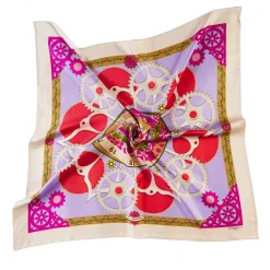 E.Marinella FOULARD IN SETA 90 BEIGE Timelss morning Outlet