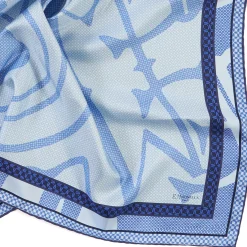 E.Marinella FOULARD IN SETA 90 BLU Archivio inspiration 1961 Sale