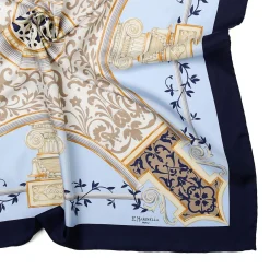 E.Marinella FOULARD IN SETA 90 BLU Divinita’ Online