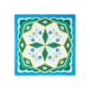 E.Marinella FOULARD IN SETA 90 BLUETTE Motivo floreale