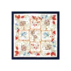 E.Marinella FOULARD IN SETA 90 BLU La rosa canina Discount