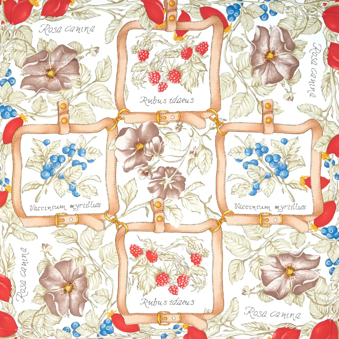 E.Marinella FOULARD IN SETA 90 BLU La rosa canina Discount