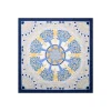 E.Marinella FOULARD IN SETA 90 BLU Mosaico Hot