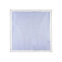 E.Marinella FOULARD IN SETA 90 BLU Small flower ispiration Clearance
