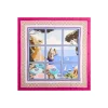 E.Marinella FOULARD IN SETA 90 FUCSIA I faraglioni di capri