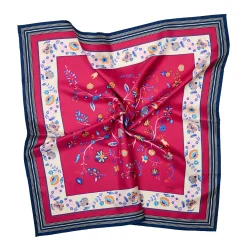 E.Marinella FOULARD IN SETA 90 FUCSIA L'albero della vita Sale