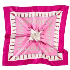 E.Marinella FOULARD IN SETA 90 FUCSIA Pulcinella portafortuna Online