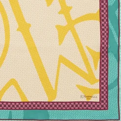E.Marinella FOULARD IN SETA 90 GIALLO Archivio ispiration 1961 Best