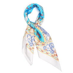 E.Marinella FOULARD IN SETA 90 GRIGIO Napoli terra mia Sale