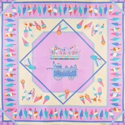 E.Marinella FOULARD IN SETA 90 LILLA La gelateria Clearance