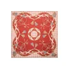 E.Marinella FOULARD IN SETA 90 MARRONE CHIARO Microfantasia, nappine e chiavi Clearance
