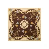E.Marinella FOULARD IN SETA 90 MARRONE SCURO Microfantasia, nappine e chiavi Outlet