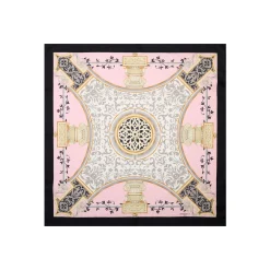 E.Marinella FOULARD IN SETA 90 NERO Divinita’ Best
