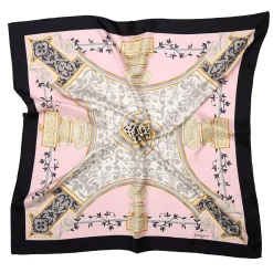 E.Marinella FOULARD IN SETA 90 NERO Divinita’ Best
