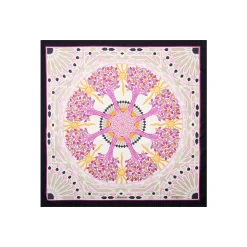 E.Marinella FOULARD IN SETA 90 NERO Mosaico