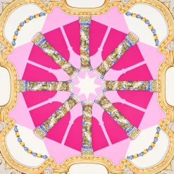 E.Marinella FOULARD IN SETA 90 ROSA Il chiostro di santa chiara Online