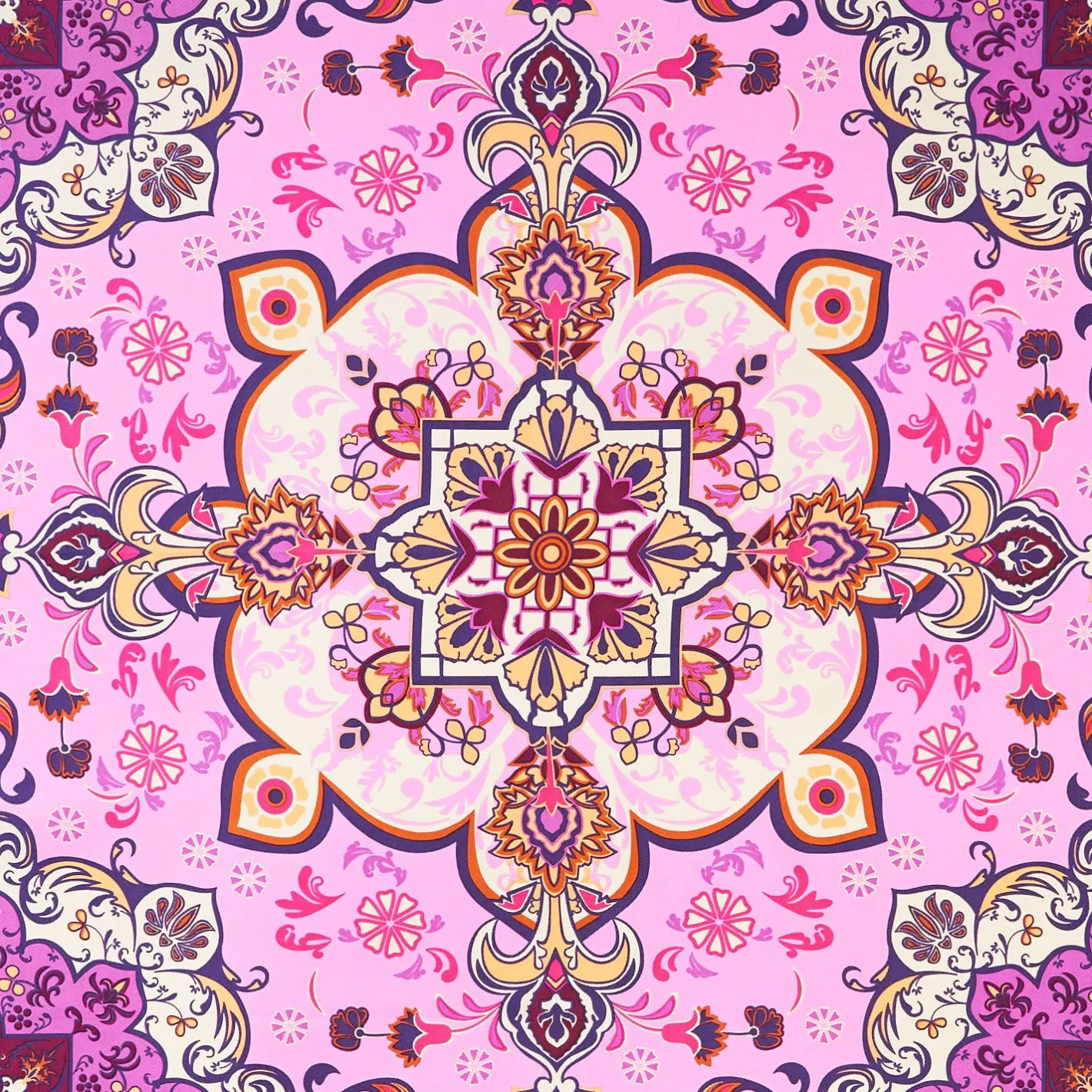 E.Marinella FOULARD IN SETA 90 ROSA Mediterranean vibes Outlet